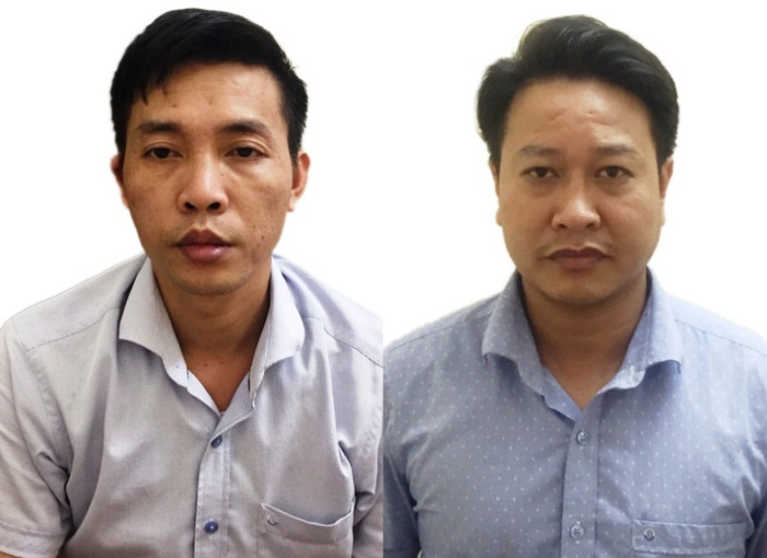 Đối tượng Đỗ Mạnh Tuấn (phải) và Nguyễn Khắc Tuấn. Ảnh: Bộ Công an.