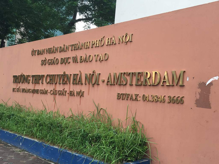 Đề án thí điểm đào tạo song bằng tại Trường Trung học phổ thông chuyên Hà Nội - Amsterdam ở cả hai khối là trung học cơ sở và trung học phổ thông. Ảnh: Vũ Phương.