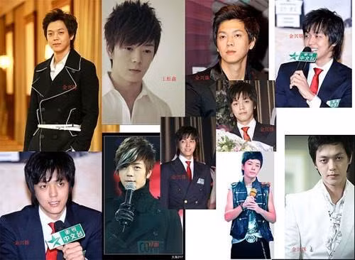 Nam ca sĩ Vương Lịch Hâm (1989) và nam diễn viên Kim Hung Soo (1983).