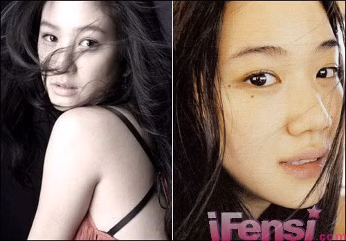 Nữ diễn viên Jung Ryeo Won - trái (1981) và nữ diễn viên người Nhật Yu Aoi (1985).