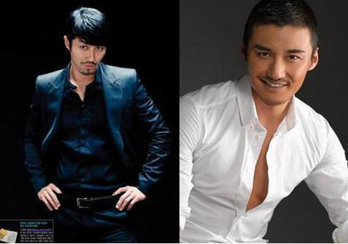 Nam diễn viên Seung-won Cha -trái (1971) và nam diễn viên, ca sĩ, người mẫu Hồ Binh (1971). Nam diễn viên Seung-won Cha -trái (1971) và nam diễn viên, ca sĩ, người mẫu Hồ Binh (1971).
