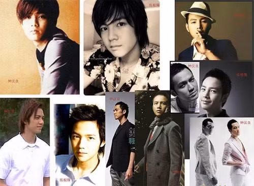 Nam diễn viên Chung Hán Lương - phải (1974) và nam diễn viên Hàn Quốc Jang Geun Suk (1987).