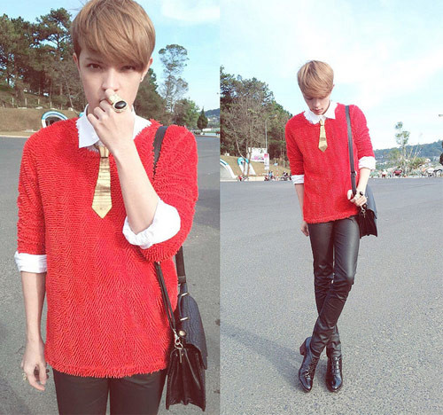 Không chỉ thể hiện qua ảnh, ngoài đời Kelbin Lei cũng theo đuổi phong cách unisex phi giới tính. Đừng giật mình nếu có bắt gặp Kelbin Lei với kiểu dáng điệu đà chẳng khác gì con gái như trang phục nạm đinh, đinh tán, thậm chí có thể đi một đôi giày cao 8 phân. Kelbin Lei từng trả lời trên một đầu báo rằng, đã có rất nhiều ánh mắt dị nghị, soi mói về thời trang khác người của mình. Song Kelbin quan niệm rằng: "Trong hàng tỷ người trên trái đất, thể nào cũng sẽ có người ghét bạn và có người thích bạn, vậy thì tại sao phải lo lắng và quan tâm đến những người ghét bạn".