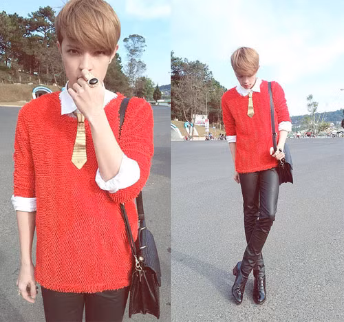 Không chỉ thể hiện qua ảnh, ngoài đời Kelbin Lei cũng theo đuổi phong cách unisex phi giới tính. Đừng giật mình nếu có bắt gặp Kelbin Lei với kiểu dáng điệu đà chẳng khác gì con gái như trang phục nạm đinh, đinh tán, thậm chí có thể đi một đôi giày cao 8 phân. Kelbin Lei từng trả lời trên một đầu báo rằng, đã có rất nhiều ánh mắt dị nghị, soi mói về thời trang khác người của mình. Song Kelbin quan niệm rằng: "Trong hàng tỷ người trên trái đất, thể nào cũng sẽ có người ghét bạn và có người thích bạn, vậy thì tại sao phải lo lắng và quan tâm đến những người ghét bạn". Không chỉ thể hiện qua ảnh, ngoài đời Kelbin Lei cũng theo đuổi phong cách unisex phi giới tính. Đừng giật mình nếu có bắt gặp Kelbin Lei với kiểu dáng điệu đà chẳng khác gì con gái như trang phục nạm đinh, đinh tán, thậm chí có thể đi một đôi giày cao 8 phân. Kelbin Lei từng trả lời trên một đầu báo rằng, đã có rất nhiều ánh mắt dị nghị, soi mói về thời trang khác người của mình. Song Kelbin quan niệm rằng: "Trong hàng tỷ người trên trái đất, thể nào cũng sẽ có người ghét bạn và có người thích bạn, vậy thì tại sao phải lo lắng và quan tâm đến những người ghét bạn".