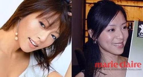 Trương Tịnh Sơ (phải) và nữ diễn viên, người mẫu Nhật Yumiko Shaku (1978).