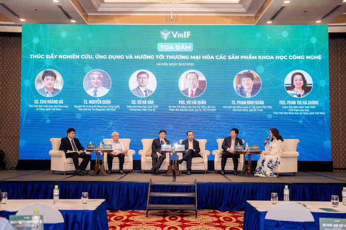 Tọa đàm “Thúc đẩy nghiên cứu, ứng dụng và hướng tới thương mại hóa các sản phẩm khoa học công nghệ” Tọa đàm “Thúc đẩy nghiên cứu, ứng dụng và hướng tới thương mại hóa các sản phẩm khoa học công nghệ”