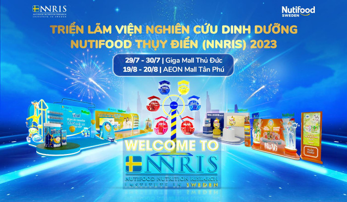 Triển lãm Viện Nghiên cứu Dinh dưỡng Nutifood Thụy Điển năm 2023 diễn ra tại Thành phố Hồ Chí Minh vào tháng 7 và 8 này. Triển lãm Viện Nghiên cứu Dinh dưỡng Nutifood Thụy Điển năm 2023 diễn ra tại Thành phố Hồ Chí Minh vào tháng 7 và 8 này.