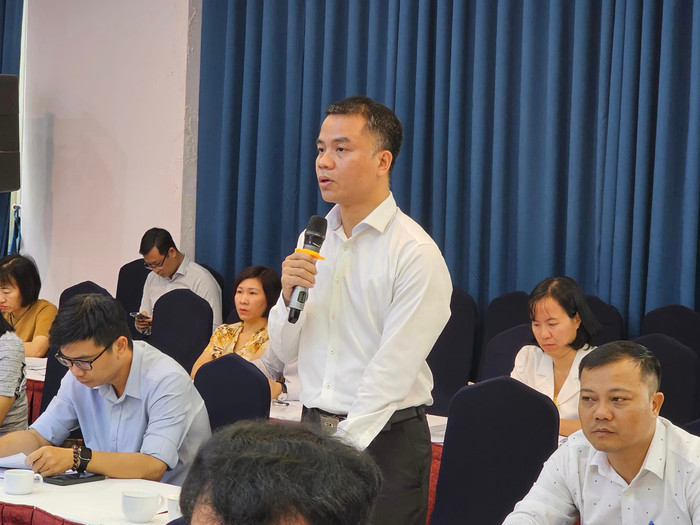 Thạc sĩ Nguyễn Hải Ninh - Phó Hiệu trưởng Trường Đại học Hoa Sen phát biểu tại hội thảo (ảnh: V.D) Thạc sĩ Nguyễn Hải Ninh - Phó Hiệu trưởng Trường Đại học Hoa Sen phát biểu tại hội thảo (ảnh: V.D)