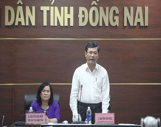 Thứ trưởng Nguyễn Văn Phúc phát biểu tại buổi làm việc với tỉnh Đồng Nai (ảnh: P.L) Thứ trưởng Nguyễn Văn Phúc phát biểu tại buổi làm việc với tỉnh Đồng Nai (ảnh: P.L)