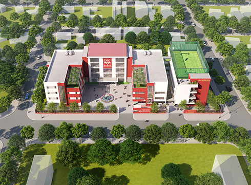Toàn cảnh iSchool Cẩm Phả nhìn từ trên cao (ảnh: NHG) Toàn cảnh iSchool Cẩm Phả nhìn từ trên cao (ảnh: NHG)