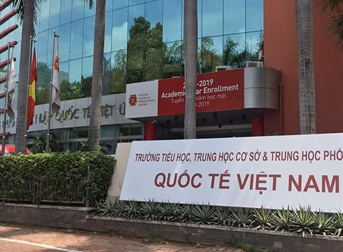 Cơ sở chính trên đường 3/2 của Trường dân lập Quốc tế Việt Úc (ảnh: báo Lao động)