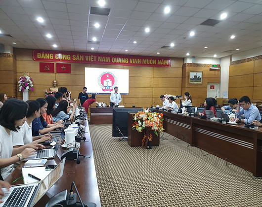 Buổi họp báo tổng kết công tác tuyển sinh vào lớp 10 của Thành phố Hồ Chí Minh (ảnh: P.L)