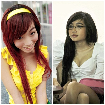 Trước kia, má Elly Trần hơi hốc hác một chút, thì giờ đây nó đã đầy lên một cách lạ kỳ Trước kia, má Elly Trần hơi hốc hác một chút, thì giờ đây nó đã đầy lên một cách lạ kỳ