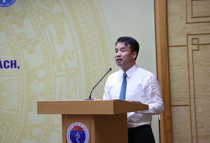 Tổng Giám đốc Bảo hiểm xã hội Việt Nam - ông Nguyễn Thế Mạnh phát biểu tại buổi lễ. Tổng Giám đốc Bảo hiểm xã hội Việt Nam - ông Nguyễn Thế Mạnh phát biểu tại buổi lễ.
