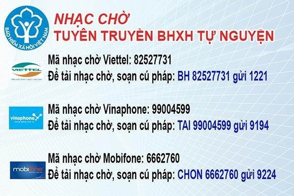 Hướng dẫn cài đặt nhạc chờ tuyên truyền bảo hiểm xã hội tự nguyện Hướng dẫn cài đặt nhạc chờ tuyên truyền bảo hiểm xã hội tự nguyện