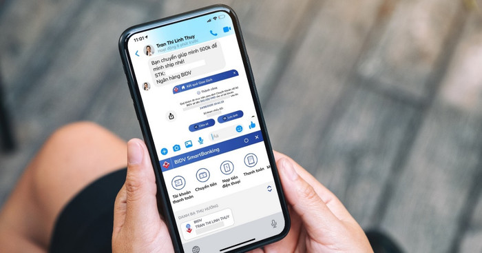 Dễ dàng thanh toán hóa đơn mua hàng online ngay trên ứng dụng chat. Dễ dàng thanh toán hóa đơn mua hàng online ngay trên ứng dụng chat.
