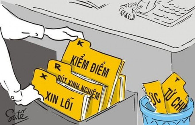 Kỷ luật chỉ nên xem là biện pháp cuối cùng khi “một cuộc tranh luận thẳng thắn và thấu đáo” không thể thực hiện. (Ảnh minh hoạ: Satế/Congluan.vn)