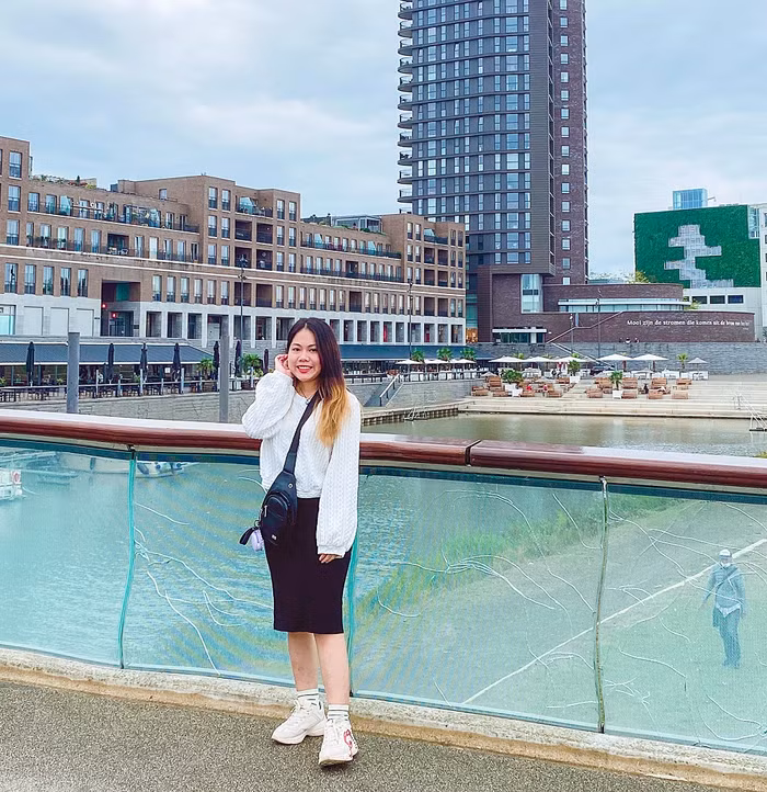 Trần Mỹ Linh trong những ngày đầu tại Hà Lan (Ảnh: Nhân vật cung cấp)