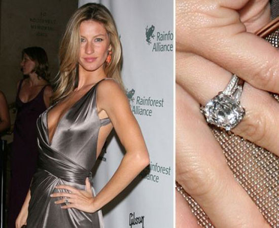 Gisele Bundchen với nhẫn đính hôn hoành tráng Gisele Bundchen với nhẫn đính hôn hoành tráng