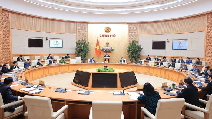 Thủ tướng Phạm Minh Chính chủ trì phiên họp. (Ảnh: Dương Giang/TTXVN) Thủ tướng Phạm Minh Chính chủ trì phiên họp. (Ảnh: Dương Giang/TTXVN)