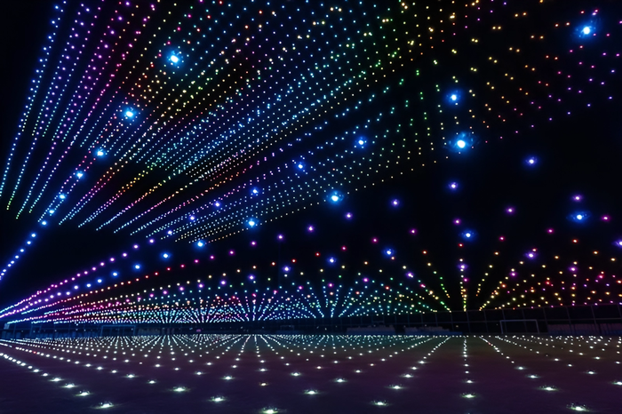 Với 2.024 drones – tượng trưng cho năm 2024, đây sẽ là màn trình diễn nhiều drones nhất trong khu vực đến thời điểm hiện tại (Ảnh minh họa) Với 2.024 drones – tượng trưng cho năm 2024, đây sẽ là màn trình diễn nhiều drones nhất trong khu vực đến thời điểm hiện tại (Ảnh minh họa)