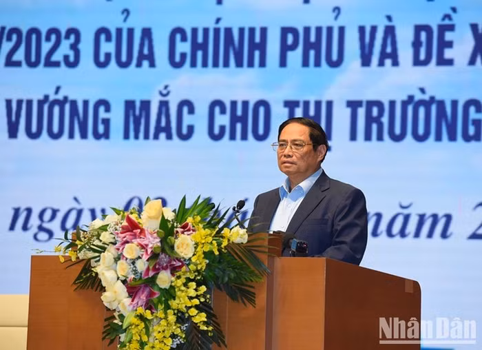 Thủ tướng Phạm Minh Chính phát biểu khai mạc hội nghị. Thủ tướng Phạm Minh Chính phát biểu khai mạc hội nghị.