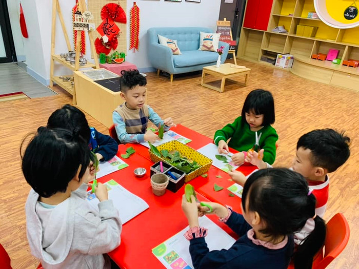 Tiết học tại Trường mầm non Tây Hồ (Hà Nội). Ảnh trên website nhà trường. Tiết học tại Trường mầm non Tây Hồ (Hà Nội). Ảnh trên website nhà trường.