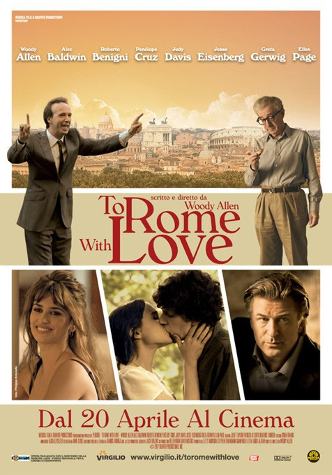 Phim To Rome with Love của Ý hợp tác với Mỹ và Tây Ban Nha do đạo diễn lừng danh Woody Allen. Phim To Rome with Love của Ý hợp tác với Mỹ và Tây Ban Nha do đạo diễn lừng danh Woody Allen.