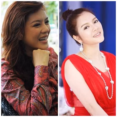 Lý Nhã Kỳ và hai nước da khác biệt nhau rõ rệt, một nâu xỉn - một trắng sáng nõn nà.