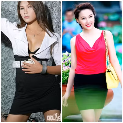 Nước da của Quỳnh Thư giờ đã trắng sáng gần bằng cô bạn thân Ngọc Trinh...