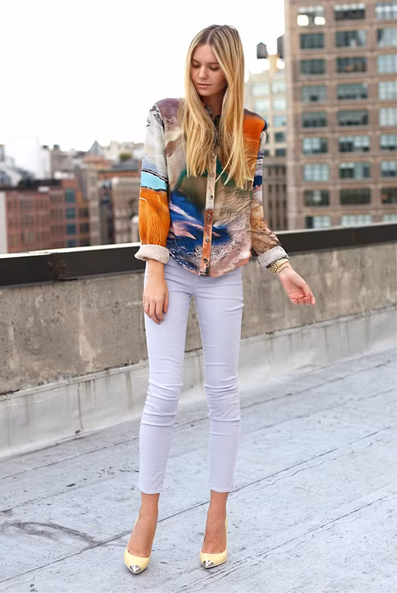 Giầy cap toe cực kỳ ăn ý với những chiếc quần skinny...