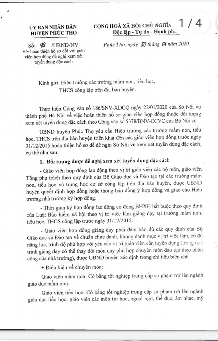 Nhiều nơi bắt đầu lập danh sách giáo viên hợp đồng đủ điều kiện đặc cách (Ảnh:V.N) Nhiều nơi bắt đầu lập danh sách giáo viên hợp đồng đủ điều kiện đặc cách (Ảnh:V.N)