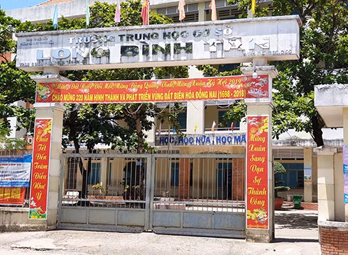 Trường trung học cơ sở Long Bình Tân, thành phố Biên Hòa, tỉnh Đồng Nai (ảnh: P.L)