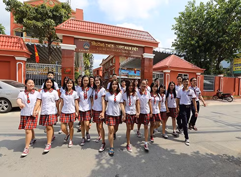 Học sinh của hệ thống Tập đoàn Giáo dục Quốc tế Nam Việt (ảnh minh hoa: CTV)