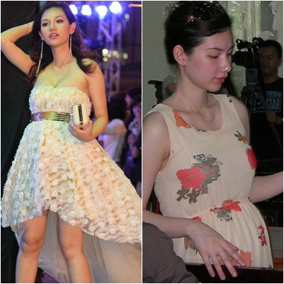 Tuy vóc dáng có thay đổi chút ít, nhưng nước da hồng hào và rạng rỡ vẫn làm cô nàng chẳng "kém xinh" chút nào. Tuy vóc dáng có thay đổi chút ít, nhưng nước da hồng hào và rạng rỡ vẫn làm cô nàng chẳng "kém xinh" chút nào.