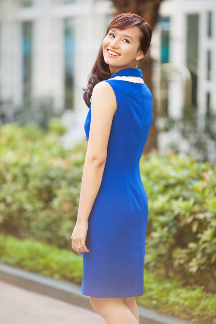 Nụ cười yêu kiều của người đẹp cuộc thi Phụ nữ thế kỷ 21.