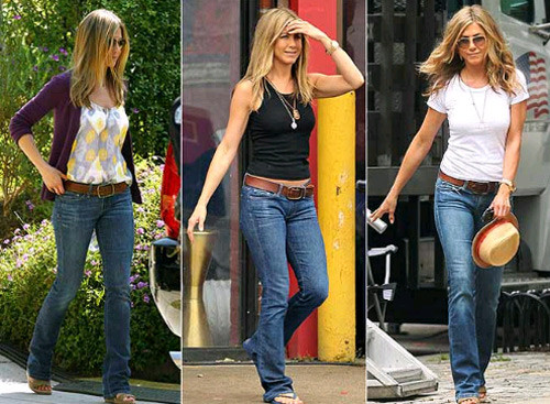 Những chiếc quần jeans có độ ôm chân vừa phải là "câu thần chú" thu gọn chân của nhiều ngôi sao Hollywood. Những chiếc quần jeans có độ ôm chân vừa phải là "câu thần chú" thu gọn chân của nhiều ngôi sao Hollywood.