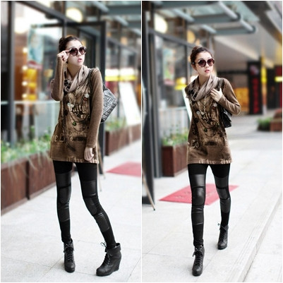 Thậm chí còn "thần kỳ" hơn cả những chiếc quần jeasn ôm tối màu, legging luôn biết cách "phù phép" cho đôi chân thiếu thon gọn của bạn Thậm chí còn "thần kỳ" hơn cả những chiếc quần jeasn ôm tối màu, legging luôn biết cách "phù phép" cho đôi chân thiếu thon gọn của bạn