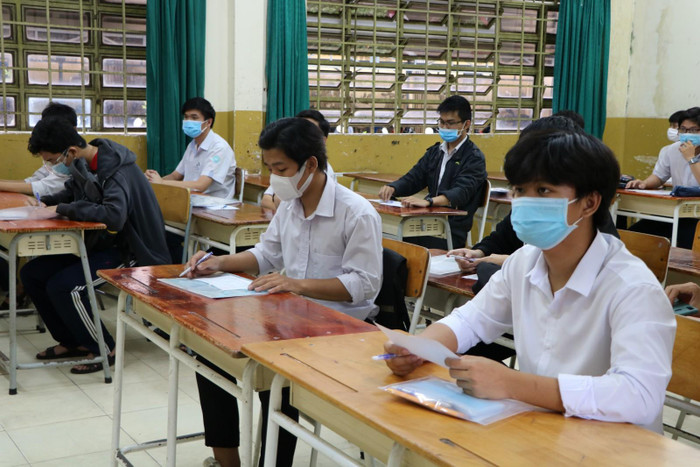 Thí sinh dự thi tốt nghiệp trung học phổ thông đợt 1 năm 2021. (Ảnh minh hoạ: Baobinhduong.vn)