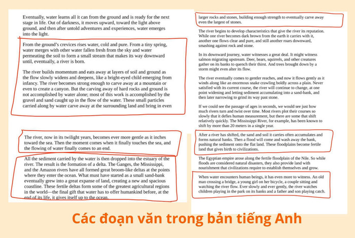 Các đoạn văn bản trong bản tiếng Anh cuốn "Bí mật của nước", tác giả Masaru Emoto. (Ảnh do tác giả cung cấp) Các đoạn văn bản trong bản tiếng Anh cuốn "Bí mật của nước", tác giả Masaru Emoto. (Ảnh do tác giả cung cấp)