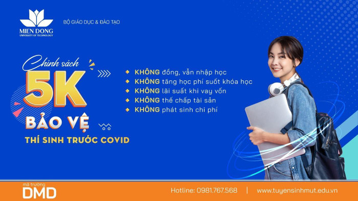 Chính sách nhập học “5 Không” dành cho tân sinh viên MUT năm học 2021-2022 Chính sách nhập học “5 Không” dành cho tân sinh viên MUT năm học 2021-2022