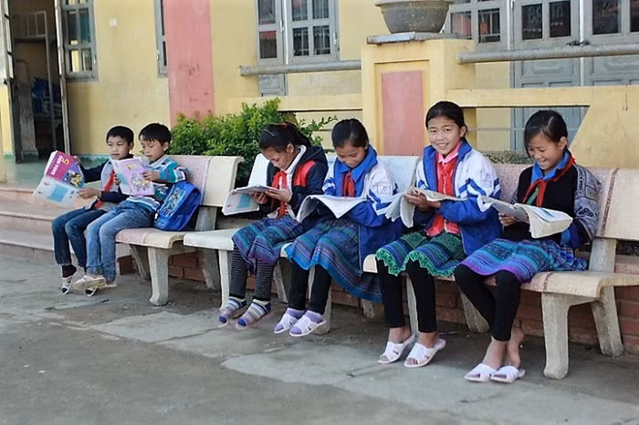 Khó khăn trong việc tổ chức dạy trực tuyến tại vùng cao (Ảnh:V.N)