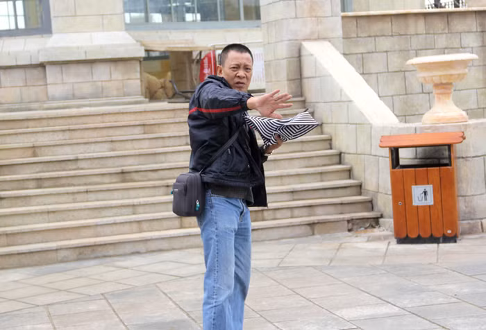 Khoảnh khắc khó đỡ của MC Lại Văn Sâm.