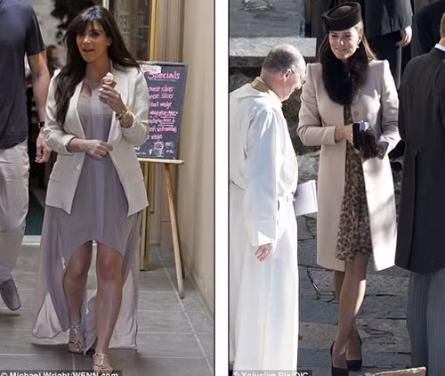 Có thể thấy, công nương Anh hay mang theo giày đế bằng hoặc giày cao gót độ cao an toàn hơn là những đôi giày gót nhọn và cao của Kim