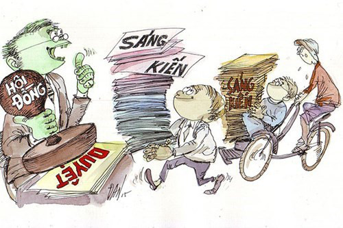 Giáo viên đã chán sáng kiến kinh nghiệm lắm rồi. (Ảnh minh họa trên giaoduc.net.vn)