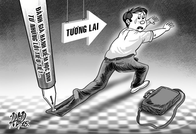 Đánh giá hạnh kiểm học sinh có thể ảnh hưởng đến tương lai của các em. (Ảnh minh họa trên Tuoitre.vn) Đánh giá hạnh kiểm học sinh có thể ảnh hưởng đến tương lai của các em. (Ảnh minh họa trên Tuoitre.vn)