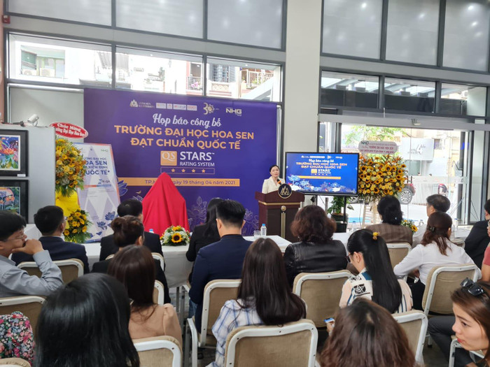 Công bố sự kiện Trường Đại học Hoa Sen đạt tiêu chuẩn quốc tế 4 sao (ảnh: P.L) Công bố sự kiện Trường Đại học Hoa Sen đạt tiêu chuẩn quốc tế 4 sao (ảnh: P.L)
