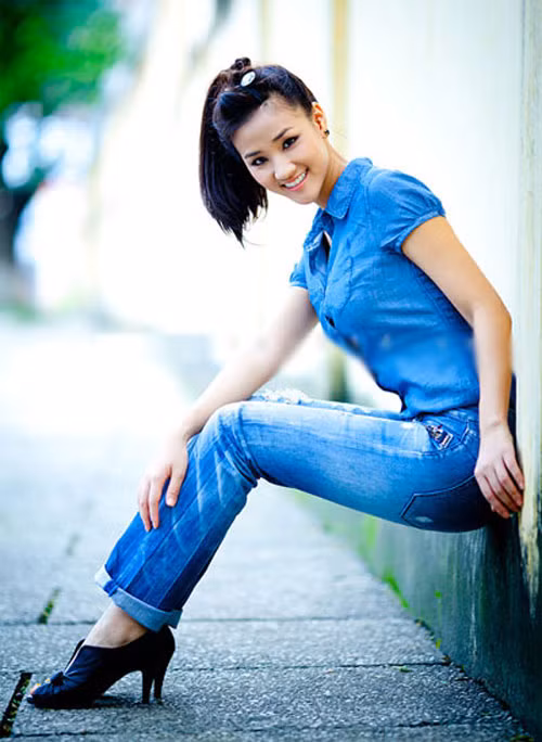 Môt Maya rất chân chất so với những hình ảnh bốc lửa của cô hiện tại