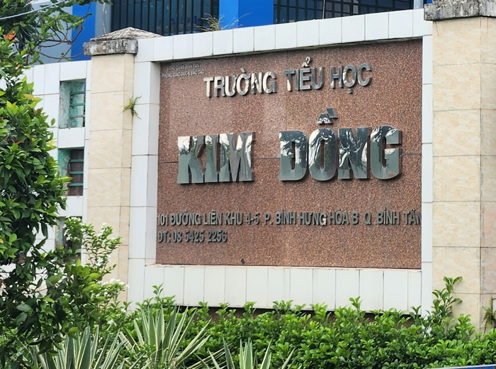 Trường tiểu học Kim Đồng, Quận Bình Tân, Thành phố Hồ Chí Minh (ảnh: CTV) Trường tiểu học Kim Đồng, Quận Bình Tân, Thành phố Hồ Chí Minh (ảnh: CTV)