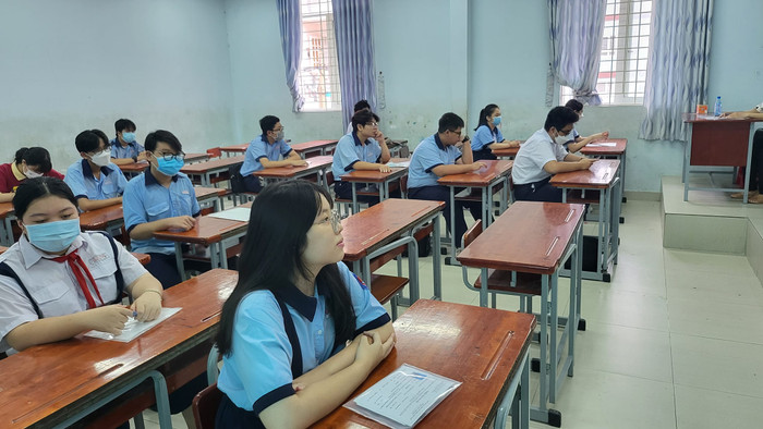 Thí sinh thi tuyển sinh vào lớp 10 (ảnh có tính minh họa: V.D) gdvn_thisinhthilop10.jpg